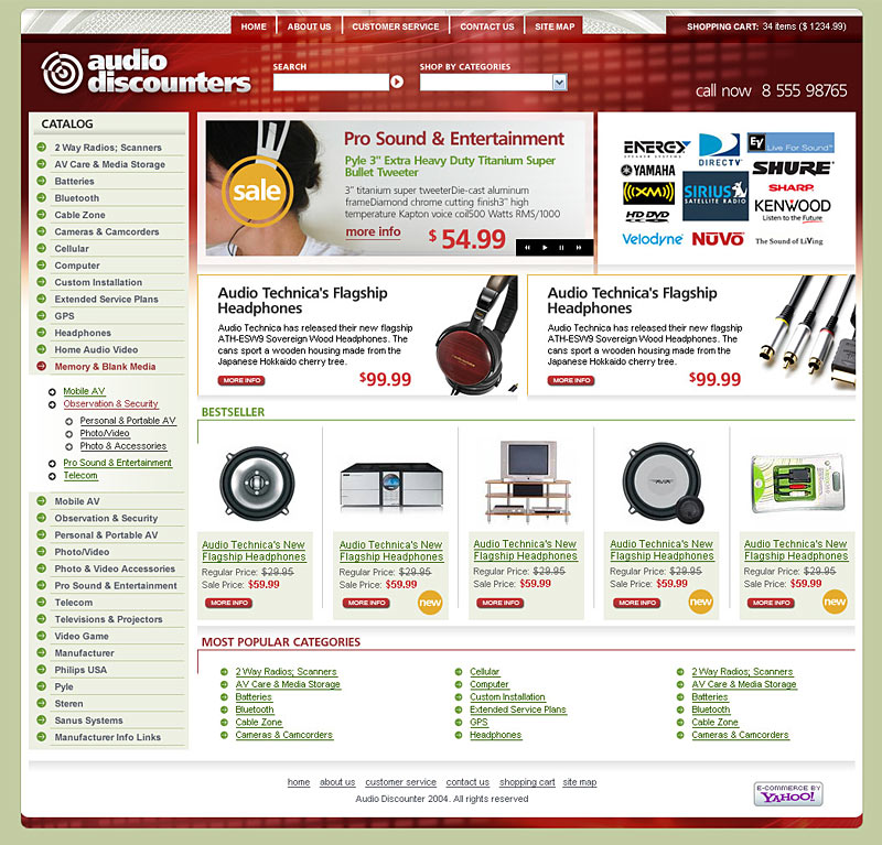 Audio-Discounters - Portfolio of Alpha Store Design Studio.